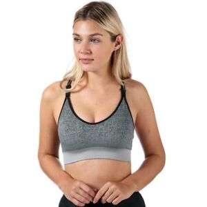 Adidas Black And Grey Ombre Sports Bra